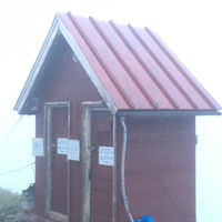 大雪山、白雲岳 白雲岳避難小屋の登山トイレ