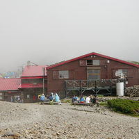 蝶ヶ岳ヒュッテの登山トイレ