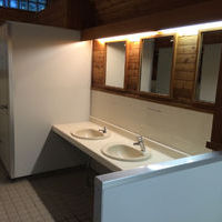 上高地 小梨平キャンプ場の登山トイレ